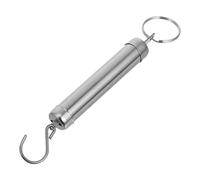jojofuny Báscula Mecánica Portátil de Acero Inoxidable Gancho para Peso 5kg, Diseño Clásico y Fácil de Colgar, Adecuado para Mediciones Domésticas Viaje, Paquete de 2 Unidades