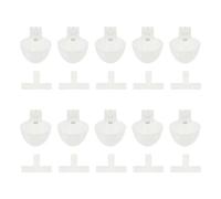 jojofuny Bebedero Automático para Palomas 20 Piezas Tubo Blanco de 8 Mm, Accesorio Plástico Resistente para Aves de Corral, Comedero de Agua para Paloma Mascota y Cría