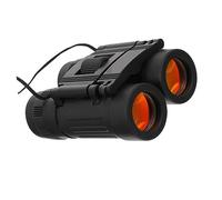 jojofuny Binoculares Portátiles 8x21 Plegables para Senderismo y Exteriores, Resistentes Al Agua, Visión Nocturna, Compactos y, para Turismo y Observación La Naturaleza, Color Negro