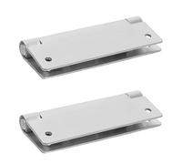 jojofuny Bisagras de Acero Inoxidable para Armarios de Cocina, Desmontables, 2 Piezas, Bisagra Oculta Resorte, Resistentes y Silenciosas, para Puertas Plegables y Gabinetes de Baño