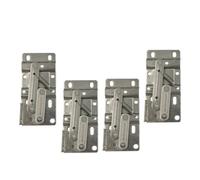 jojofuny Bisagras de Resorte para Puertas de Armario 45° Ocultas, 2 Pares, Herrajes para Gabinetes de Cocina y Muebles, Bisagra Pequeña para Bandejas Abatibles, Soporte de Hoja Pivotante