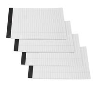 jojofuny Bloc de Notas Tamaño A5 Papel Rayado Ancho para Oficina 4 Unidades Cuadernos Prácticos Arrancables Blocs de Notas de Bolsillo Material de Oficina para Trabajo y Estudio