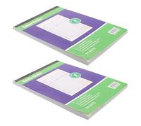 jojofuny Bloc de Recibos Copiables A5, 2 Unidades, Libro de Formularios de Factura Comercial Copia Múltiple, Papel Resistente para Pedidos y Facturas, Adecuado para Oficina y