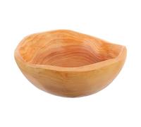 jojofuny Bol de Madera Maciza Irregular 19X65 CM para Ensaladas Frutas y Aperitivos Cuenco Decorativo Rústico para Servir Alimentos y Frutos Secos Bandeja Multifuncional para Cocina y
