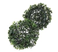 jojofuny Bolas de Césped Artificial Colgantes 18 CM Esferas Decorativas Verdes para Interiores y Exteriores Plantas Artificiales para Paredes Techos y Escaparates Pack 2 Unidades