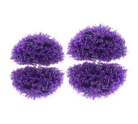 jojofuny Bolas de Plantas Topiarias Artificiales Colgantes, 2 Piezas de Eucalipto en Azul Púrpura, Ideales para de Bodas y Exteriores, Material Plástico Resistente