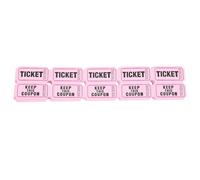 jojofuny Boletos para Eventos y Etiquetas para Rifas 100 Rollos Dobles para Sorteos en Iglesias y Centros Comerciales Papel para Recaudación de Fondos