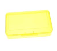 jojofuny Bolígrafo Estuche para Lápices Gran Capacidad Casos Estuche Escuela Contenedor De Almacenamiento De Pluma Pastel Compacto Estuche Especial Transparente Yellow El Plastico