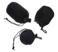 jojofuny Bolsa para Lentes de Cámara de Neopreno Cierre de Cordón y Mosquetón Reforzado, Protección contra Humedad y Arena para Uso Exterior