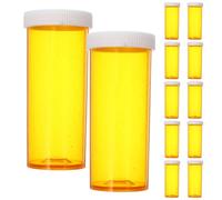 jojofuny Bote Pastillas Naranja con Sello y Material PP Ligero, Organizador de Medicinas Compacto para Actividades al Aire Libre y Uso en Casa