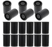 jojofuny Botes de Película para Cámara 50 Pcs Negros, Contenedores Pequeños de Plástico Tapa para Almacenamiento Seguro y Protección contra Polvo y Humedad, Ideales para Fotógrafos y Uso