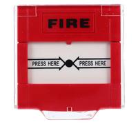 jojofuny Botón de Plástico con Reinicio de Alarma contra Incendios Rojo Manual Punto de de Emergencia para Comunicación y Seguridad en de