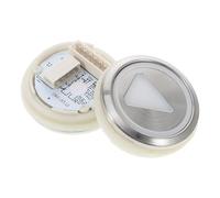 jojofuny Botones Redondos Metálicos de 1.49 Pulgadas, 2 Piezas, Luz white y Función de Parada de Emergencia, para Alarmas en Elevadores y Montacargas Varios estilos