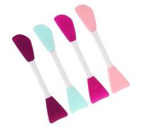 jojofuny Brochas de Silicona de Doble Punta para Mascarilla Facial 4 Unidades Aplicadores para Limpieza y Masaje Facial Herramientas de Belleza Color Aleatorio Color Aleatorio