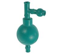 jojofuny Bulbo de Succión para Pipetas de Laboratorio 3 Vías Cuantitativo de Goma Verde, Llenador de Pipetas Seguro y Multifuncional para Química y Aplicaciones Médicas