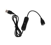 jojofuny Cable de Extensión USB para Ventilador con Interruptor, Resistente a Enredos y Transmisión Estable de Energía, Adecuado para Decoración Verano en Escritorio o Interior de Coche