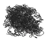 jojofuny Cadenas de Bolas Negras Metálicas 100 Piezas 2,4 MM para Joyería DIY y Colgantes de Identificación en Manualidades y Decoración de Bolsos