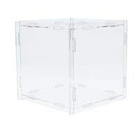 jojofuny Caja de Acrílico Transparente para Lotería de Asamblea Contenedor Cuadrado 20X20X20 CM Caja de Almacenamiento para Recaudación de y Votación 1 Unidad