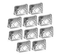 jojofuny Caja de Aluminio para Alimentos de 10 Piezas Alta Resistencia a Altas Temperaturas, Adecuado para Parrillas y Aparatos de Cocina en Tiendas y Centros Comerciales