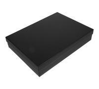 jojofuny Caja de Obsequio Rectangular Negra Tapa para Camisas, Corbatas y Pañuelos - Caja de Almacenamiento Reusable y Portátil Adecuado para Cumpleaños y Bodas
