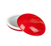 jojofuny Caja de Porcelana para Caligrafía Pasta de Tinta Roja, Diseño Redondo de Cerámica, Fácil de Transportar para Obras de Arte y Estampado