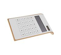 jojofuny Calculadora Solar Ultra de Oficina y Herramienta de Cálculo Práctica Diseño de Doble Fuente de Energía Blanco