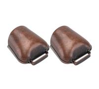 jojofuny Campana Colgante Gruesa para Animales de Granja 2 Piezas, Tamaño Grande 62g, Color Bronce Rojo, Accesorios de Campana Agrícola para Ovejas, Vacas y Caballos, Sonido Fuerte