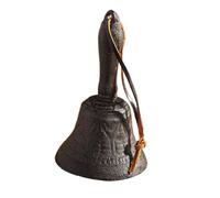 jojofuny Campana de Mano de Hierro Fundido Retro Campanilla Colgante Vintage para Entrenamiento de Mascotas Despertar y Señalización Hogar y Escuela Diseño Rústico Creativo