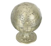 jojofuny Cenicero de Metal Estilo Antiguo Tapa, Tamaño Compacto, Color Verde Pátina, Resistente al Viento, para Oficina y Hogar, Recipiente de Almacenamiento de Escritorio