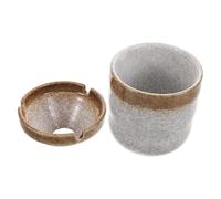 jojofuny Cenicero Japonés de Cerámica Estilo Chino Vintage Diseño Embudo Antiviento 1 Pieza para Restaurante de Sushi Cenicero Retro Lavable y Creativo Decoración Tradicional