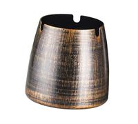 jojofuny Cenicero Retro de Metal Compacto y Resistente para Hogar Decoración Creativa de Estilo Clásico Diseño Elegante para Oficina y Bar