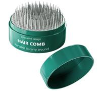 jojofuny Cepillo de Pelo de Paleta y Peine para Mujer 1 Unidad Tamaño Mini Cepillo Desenredante Masajeador Cuero Cabelludo Viaje Portátil Color Verde