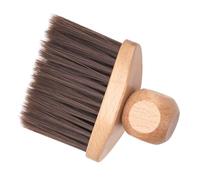jojofuny Cepillo Limpiador para Peluquería, Cepillo Plumero de Cuello, Mango de Madera y Nylon, Agarre Cómodo, para Barrer Pelo y Polvo