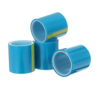 jojofuny Cinta Adhesiva Fluorescente Azul sin Dejar Rastro para Hacer Joyas y Proyectos DIY, Fácil de Remover, 4 Piezas de Papel Engomado