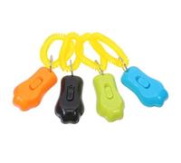jojofuny Clicker para Entrenamiento de Comportamiento de Mascotas con Correa Ajustable, 4 Unidades (Azul Claro, Negro, Verde, Naranja) Dispositivo Portátil para Perros y Gatos