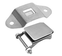 jojofuny Clip de Faro para Casco de Acero Inoxidable Ligero y Seguro, Soporte para Luz en Casco de Obra Adecuado para Trabajo al Aire Libre