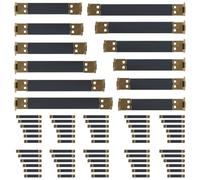 jojofuny Clip de Resorte Metálico para Bisagras Internas de Bolsos y Monederos Surtido de 60 Piezas en 6 Tamaños 8Cm a 12Cm Marco Flexible para Costura y Manualidades de Cuero Lona y