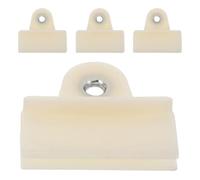 jojofuny Clips de Fijación de Vidrio Aplicables para Ventana de Coche, 4 Piezas de Plástico Beige para Soporte Lateral y Elevador de Vidrio Automotriz