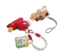 jojofuny Colgante para Teléfono Móvil Caballo Kawaii 2 Piezas Felpa Suave, Amuletos Chinos para Bolso, Accesorios Decorativos 2026 Año, Adecuado para Obsequio y Uso Diario