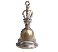 jojofuny Colgantes de Campanas de Latón Pequeñas para Manualidades, 2 Piezas de Mini Campanillas Vintage, Adornos DIY Resistentes y Decorativos para Bricolaje y Llaveros