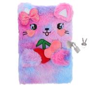 jojofuny con Cerradura de Cuaderno de Páginas para Niñas con Llaves Secreto para Dibujo y Tapa de Material Suave y Plush para Privacidad Expresión Personal