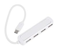jojofuny Concentrador Tipo C USB OTG Puertos USB Compatible Smartphones y Laptops Diseño en Color Claro