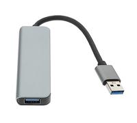 jojofuny Concentrador USB de 4 Puertos para Computadora Portátil Adaptador USB Datos Rápidos para Usar Concentrador