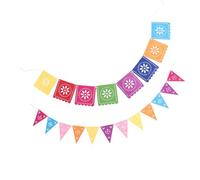 jojofuny Conjunto de Banderines de Fieltro para Fiesta Mexicana 2 Juegos, Decoración Colgante para Piñatas que Genera Ambiente Festivo en Fiestas al Aire Libre