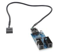 jojofuny Convertidor de Concentrador USB con Conector de Extensión para Multiplicador de Puertos para Uso en Computadoras de Escritorio y Suministros de Computadora