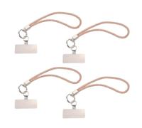 jojofuny Correa de Muñeca Cordón Colgante para Teléfono Móvil 4 Piezas para Teléfono with Pestaña de Sujeción and Pieza Metálica con Gemas de Imitación Metal y Pedrería, para Mujeres
