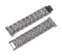 jojofuny Correa De Reloj Huami Piedra Preciosa Cierres Reloj Brillante Alfiler Furgoneta Rosario Ayudante Corchete Correa De Reloj Bling Compatible Para Pulseras Para Hombres Metal Golden