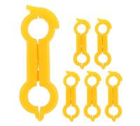 jojofuny Corrector de Patas para Loros Pequeños 6 Piezas, Dispositivo Ortopédico Ligero para Enderezar Dedos de Pájaro, Anillos de Rehabilitación para Periquitos y Cacatúas, Suministros