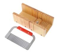 jojofuny Cortador de Jabón de Madera Profesional con Cuchilla Ondulada para Cortes Precisos Herramienta Ergonómica para Fabricación Casera de Jabón y Artesanía DIY