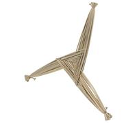 jojofuny Cruz Irlandesa de Santa Brígida Tejida a Mano de Junco Natural, Colgante Ligero para Decoración de Pared Religiosa, Adorno Tradicional para Festivales y Bendiciones del Hogar